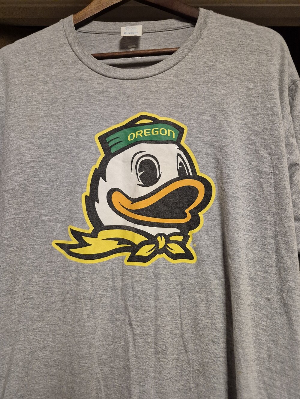 Oregon Duck Graphic T Shirt- Gray